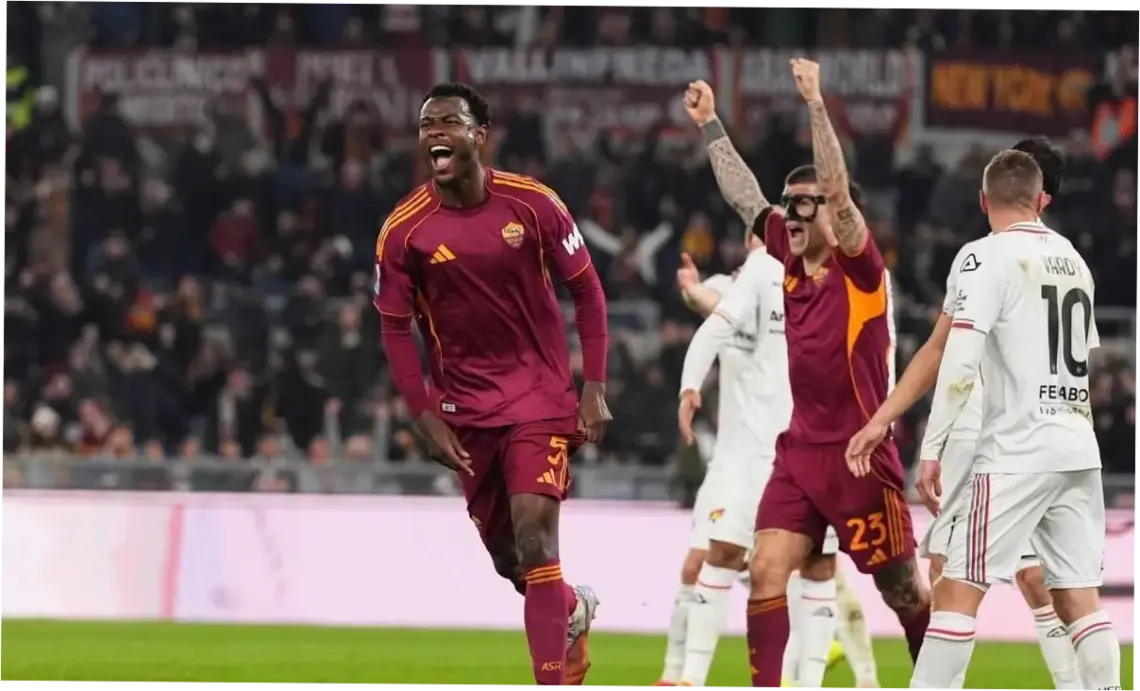 AS Roma Menang Telak 3-0 atas Pisa Berkat Hattrick Donyell Malen