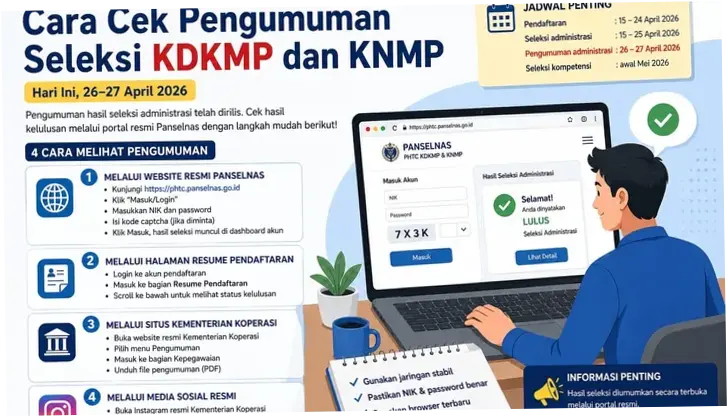 Pengumuman Seleksi Manajer Koperasi Desa Merah Putih: Cara Cek dan Informasi Terbaru