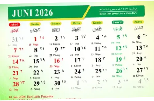 1 Juni 2026: Apakah Hari Libur Nasional?