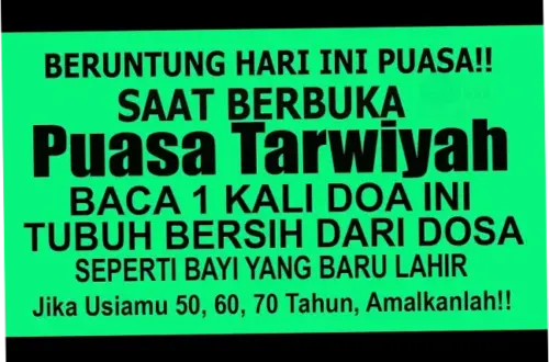 Doa Buka Puasa Tarwiyah: Petunjuk dan Keutamaan dalam Menjalankan Ibadah