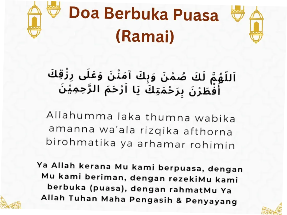 Doa Buka Puasa Zulhijah: Jadwal dan Keutamaannya