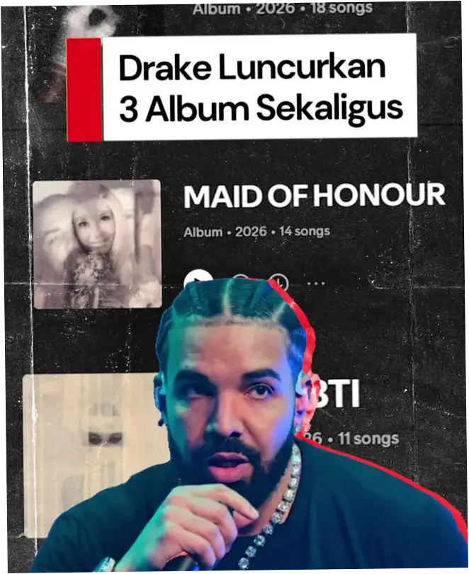 Drake Meluncurkan Tiga Album Sekaligus, Membuat Spotify dan Apple Music Down