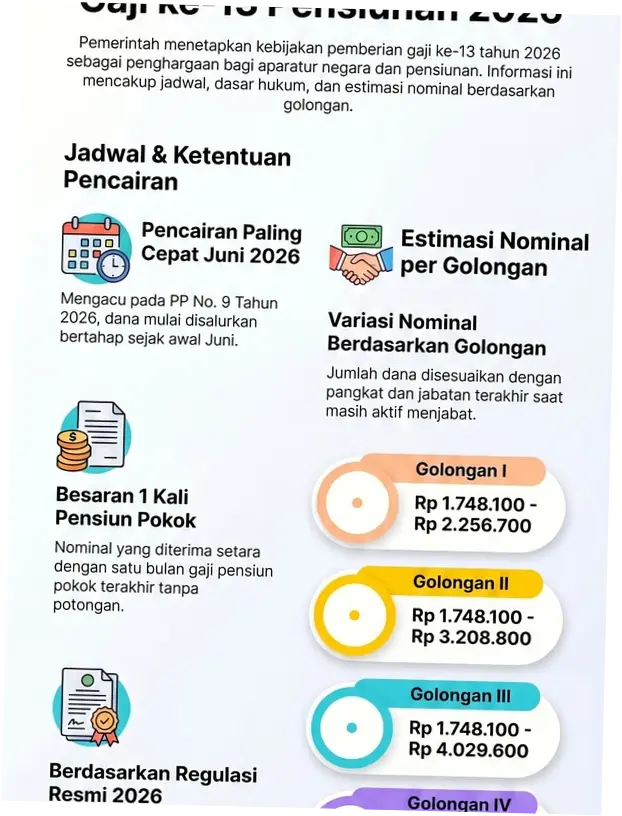 Gaji Ke-13 2026: Jadwal Pencairan, Besaran, dan Daftar Penerimanya