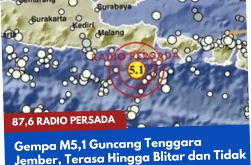 Gempa Bumi M5.1 Guncang Jember, Jawa Timur, dan Lombok Barat - Berita Terbaru