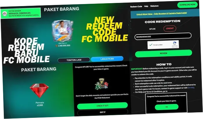 Kode Redeem FC Mobile 2 Mei 2026: Informasi Terbaru dan Cara Klaim Hadiah