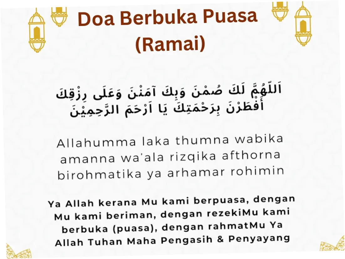 Mengenal Doa Buka Puasa Zulhijah: Arti, Waktu, dan Tata Cara Berbuka