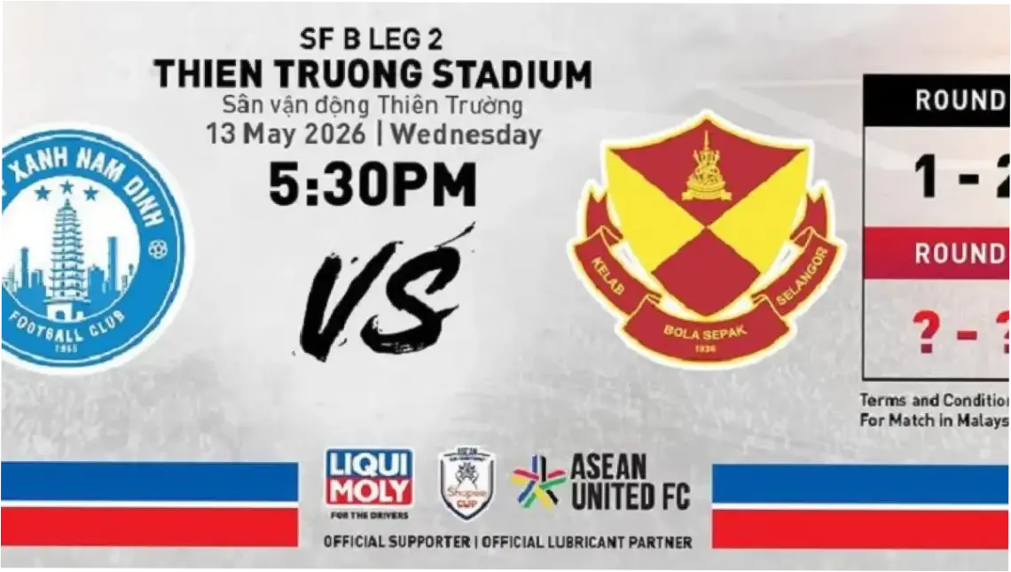 Nam Dinh vs Selangor FC: Laga Sengit di Semifinal ASEAN Club Championship 2026