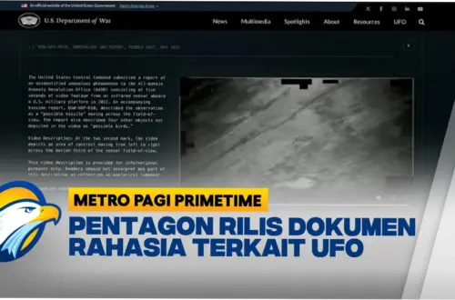 Pentagon Rilis Dokumen Rahasia UFO, Apa yang Terungkap?