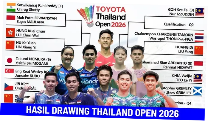 Thailand Open 2026: Ganda Putra Indonesia Incar Gelar Setelah 5 Tahun
