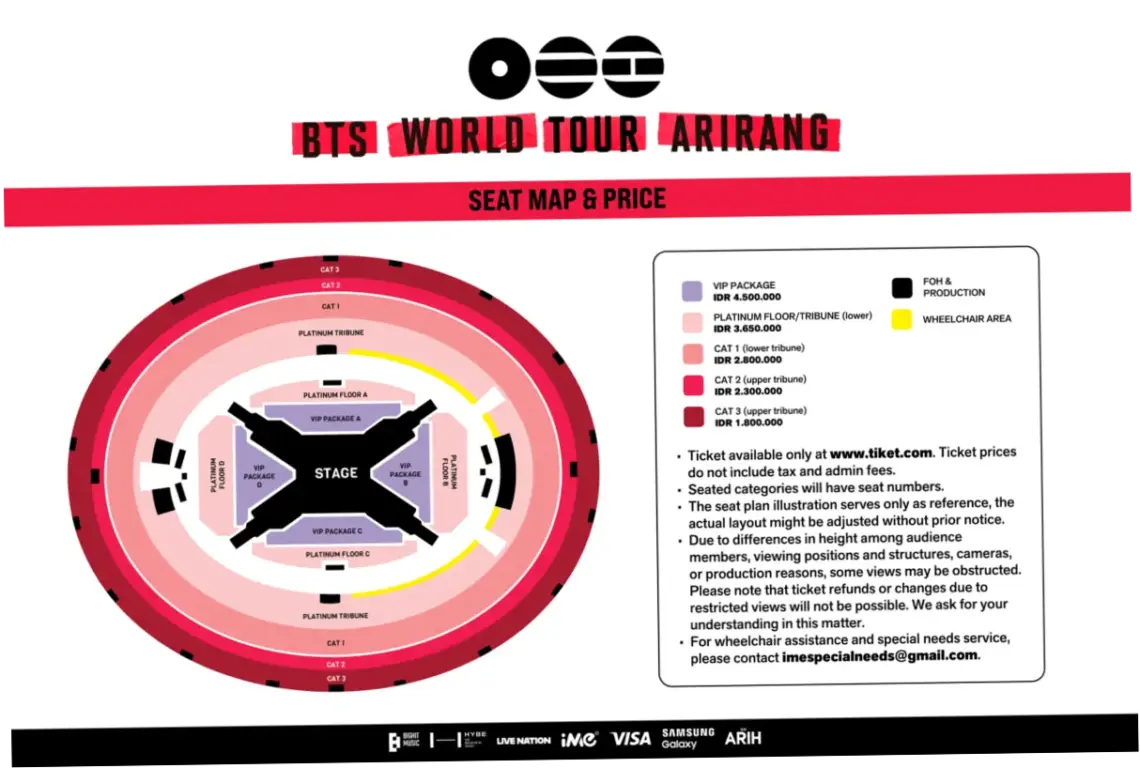 BTS World Tour ARIRANG Jakarta 2026: Tiket Ludes dalam Hitungan Menit, Antrean Online Membludak