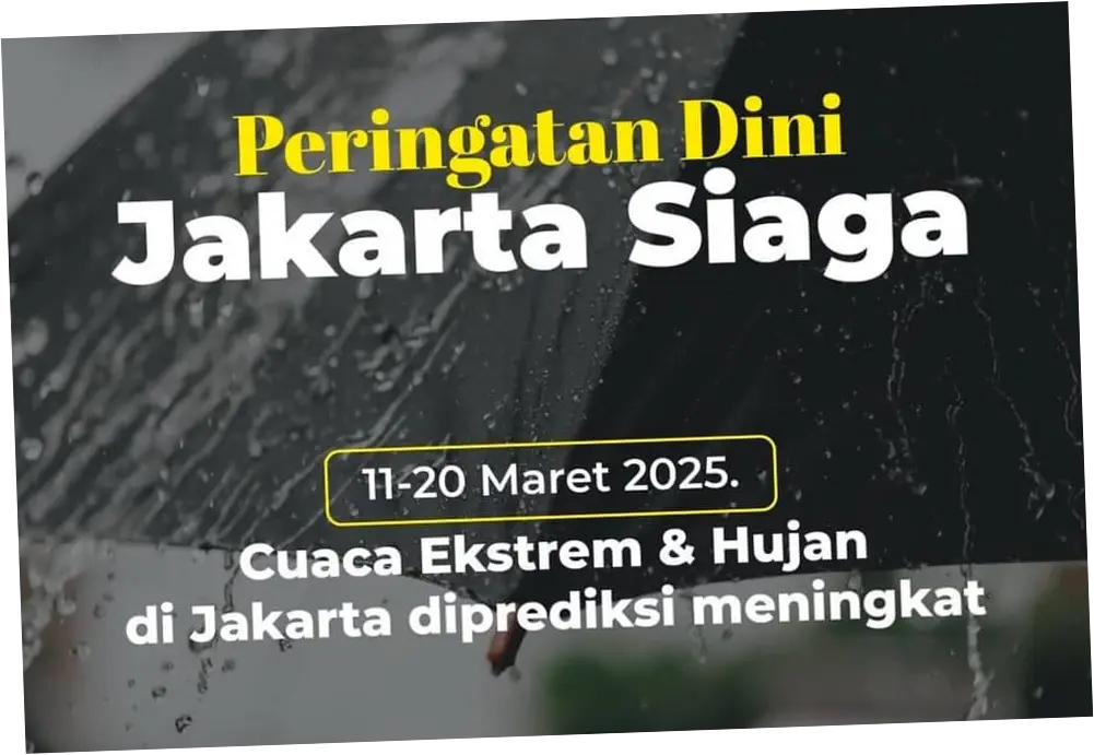Cuaca Besok: Jakarta Siaga Banjir, Hujan Lebat Diperkirakan Mengguyur