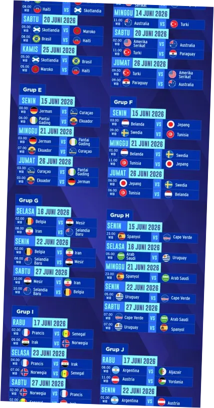 Jadwal Piala Dunia 2026: Informasi Terbaru dan Siaran Langsung