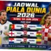 Jadwal Piala Dunia 24 Juni 2026: Pertandingan Sengit Portugal dan Inggris