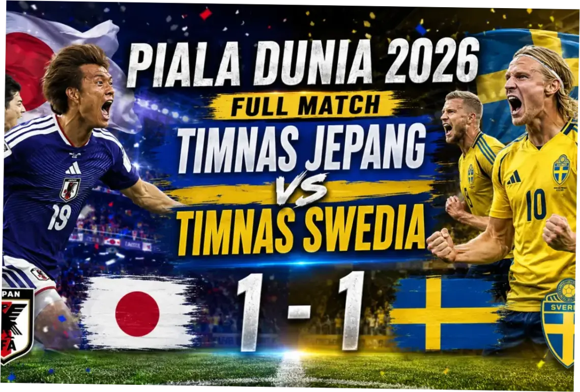 Jepang dan Swedia Berbagi Poin untuk Lolos ke Babak 16 Besar Piala Dunia 2026