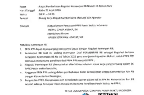 Kontrak PPPK Paruh Waktu Diperpanjang, Gaji Setara UMP: Apa yang Perlu Diketahui?