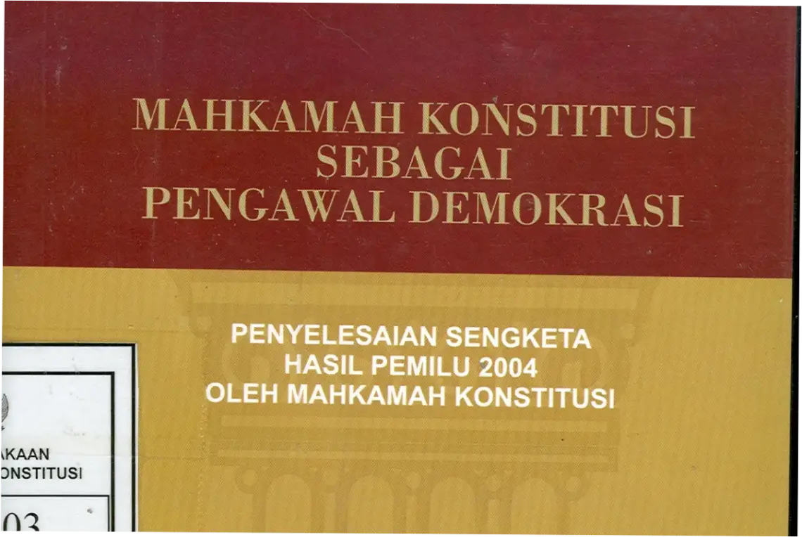 Mahkamah Konstitusi RI: Pengawal Demokrasi dan Hukum