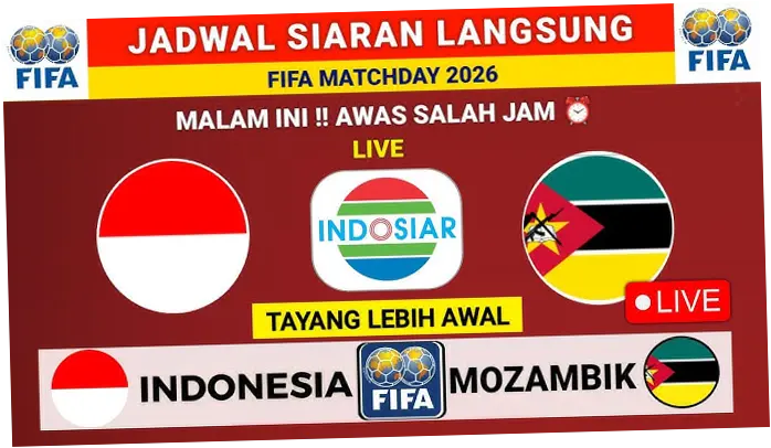 Pertandingan Indonesia vs Mozambik: Jadwal, Prediksi, dan Link Live Streaming