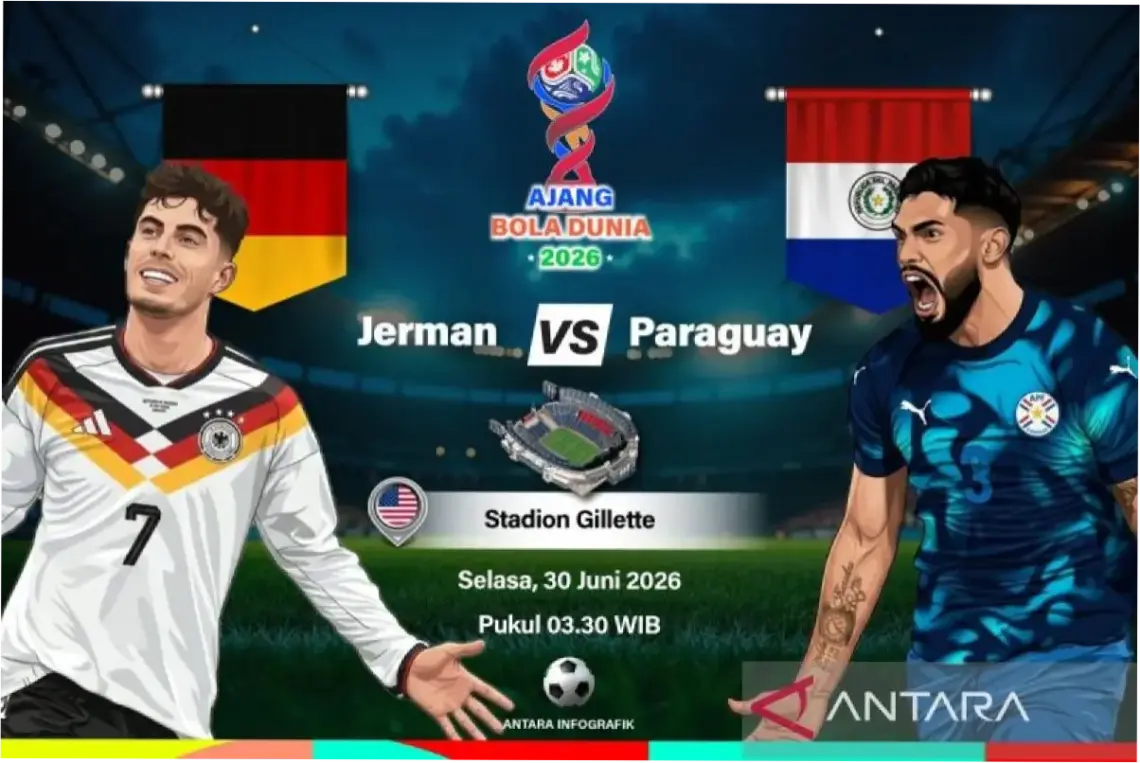 Pertandingan Jerman vs Paraguay di Piala Dunia 2026: Prakiraan, Head-to-Head, dan Link Live Streaming