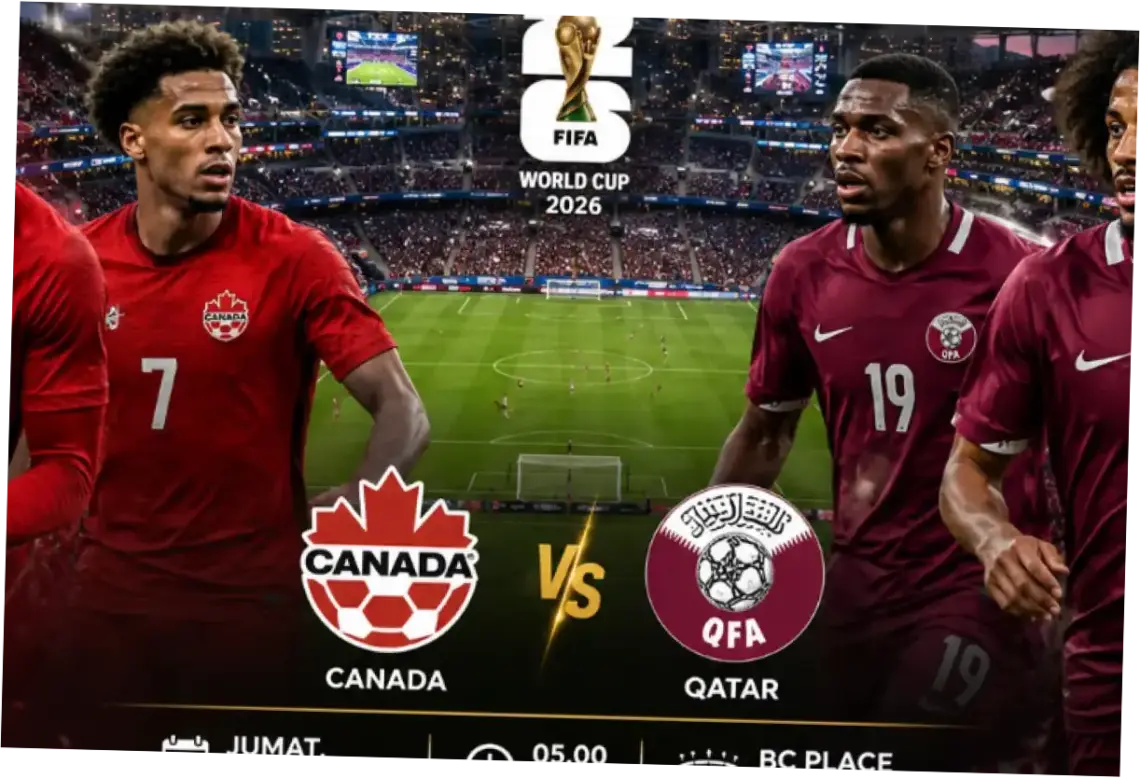 Pertandingan Sepak Bola Kanada vs Qatar di Piala Dunia 2026: Prediksi, Head to Head, dan Link Live Streaming