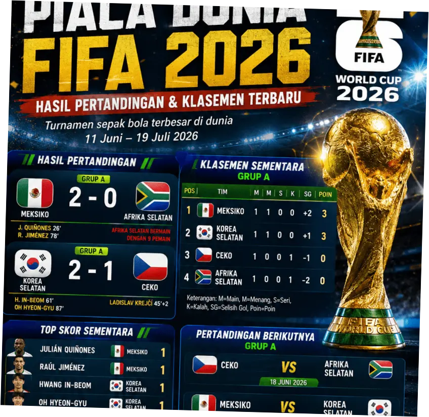 Piala Dunia 2026: Hasil Pertandingan dan Jadwal Terbaru