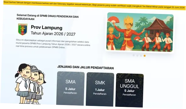 SPMB Lampung 2026: Jadwal, Tata Cara, dan Ketentuan Pendaftaran