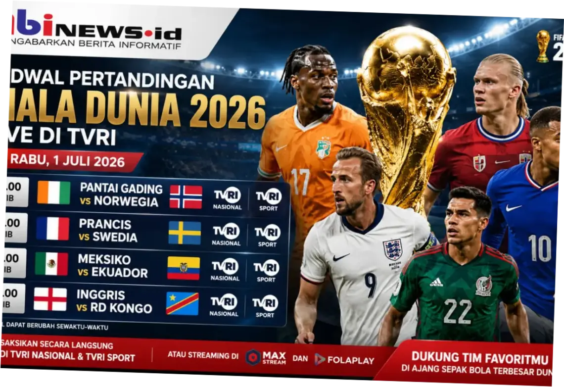 TVRI Sport Live: Piala Dunia 2026, Siaran Langsung dan Berita Terkini